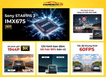 Camera hành trình ô tô 70Mai A51070mai-a510-ghi-hinh-sac-net