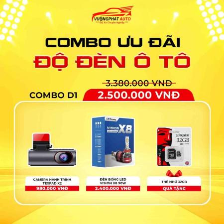 Combo Đèn Ô Tô D1Combo Den O To D1 01