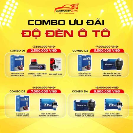 Combo Đèn Ô Tô D4Combo Den O To D1 02