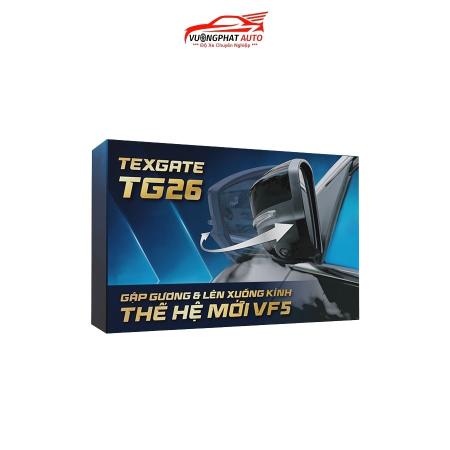 Gương gập chỉnh điện lên xuống kính Texgate TG26