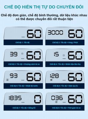 HUD C500 - Thiết Bị Hiển Thị Kính Lái Ô Tôhien-thi-toc-do-hud-c500-chungauto